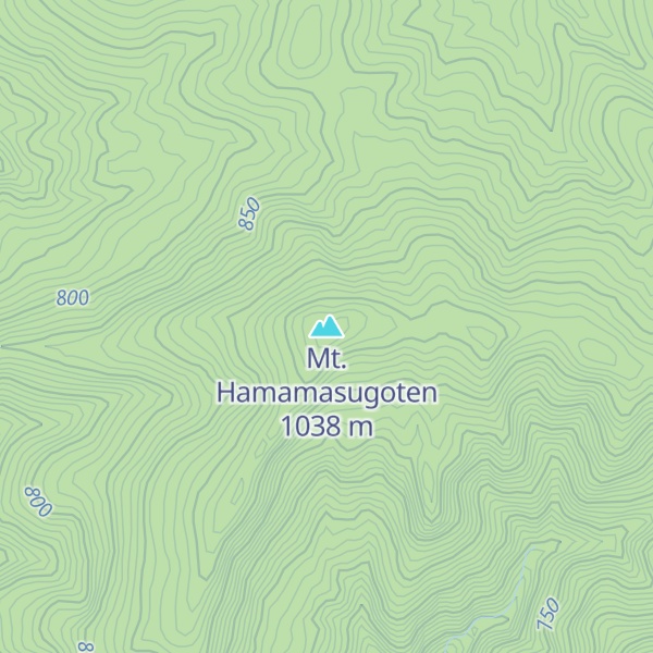 Map of Mt. Hamamasugoten