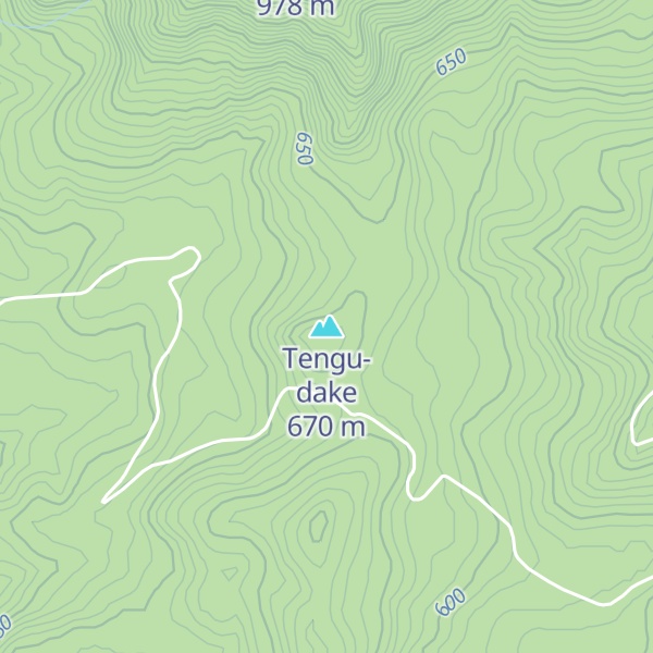Map of Tengu-dake