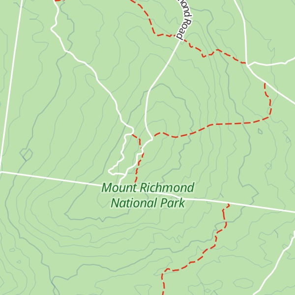 Map of Mount Richmond