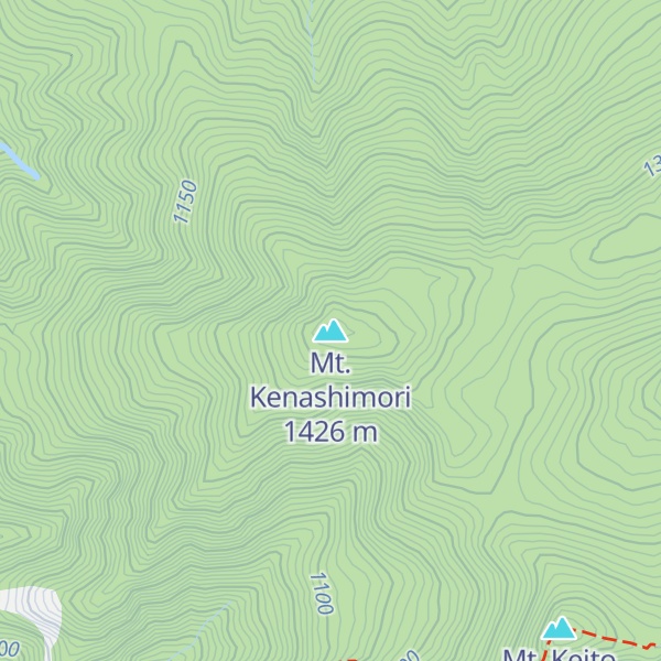 Map of Mt. Kenashimori
