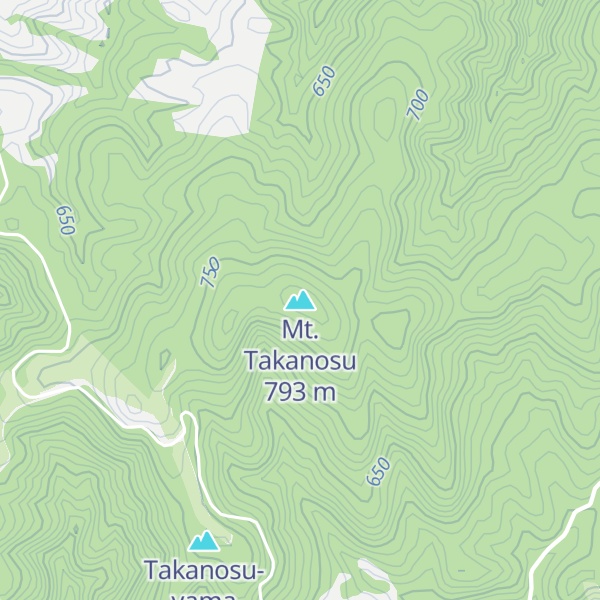 Map of Mt. Takanosu