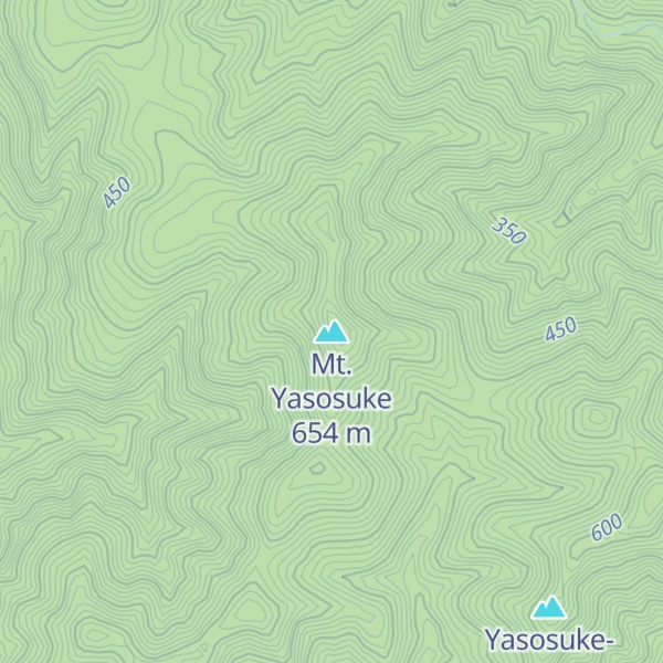 Map of Mt. Yasosuke