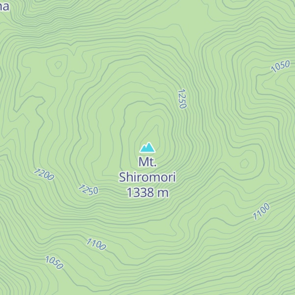 Map of Mt. Shiromori