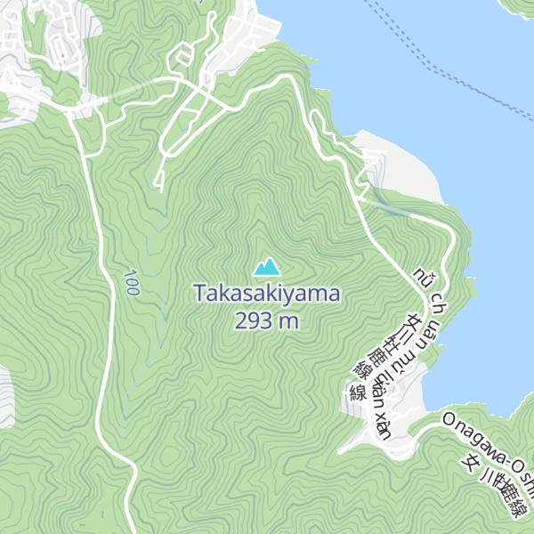 Map of Takasakiyama