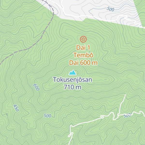Map of Tokusenjōsan