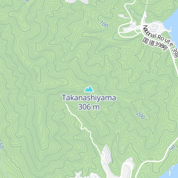 Map of Takanashiyama