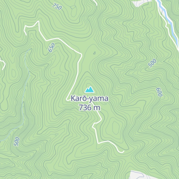 Map of Karō-yama