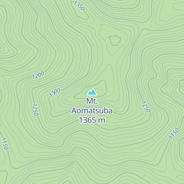 Map of Mt. Aomatsuba