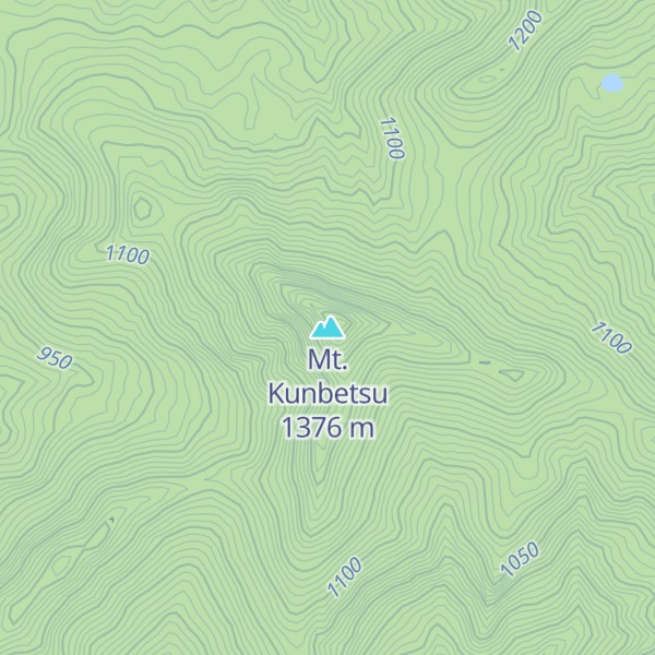 Map of Mt. Kunbetsu