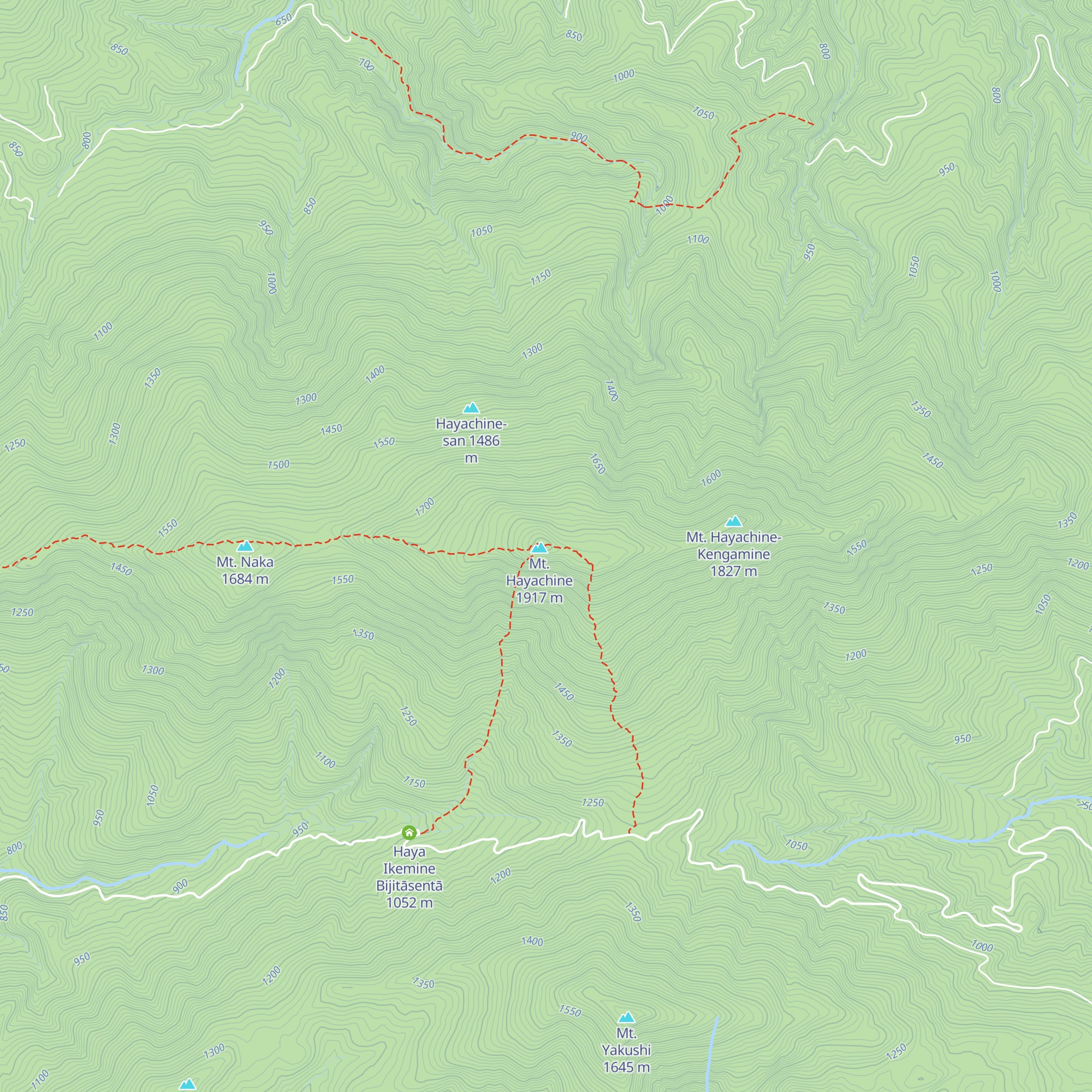 Hayachine Sanchohinangoya map
