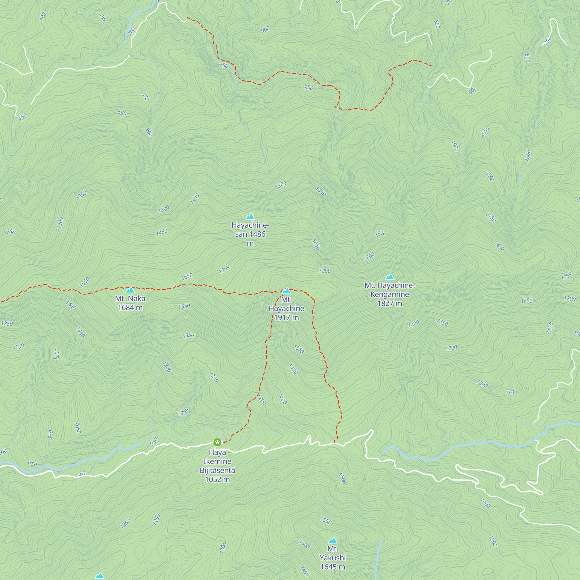 Hayachine Sanchohinangoya map