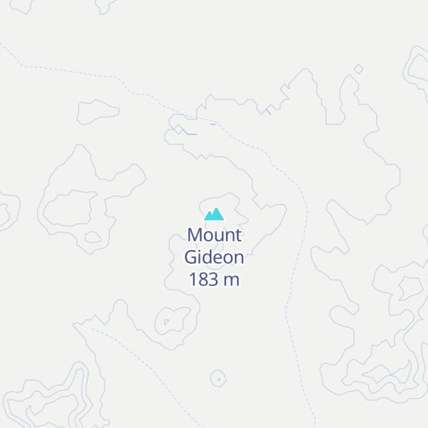 Map of Mount Gideon