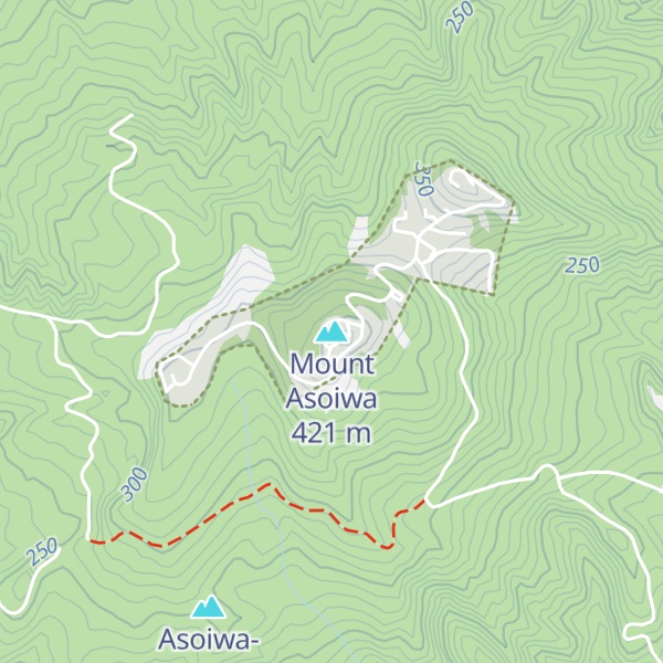 Map of Mount Asoiwa