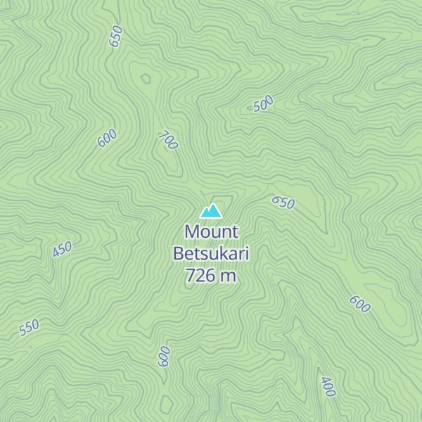 Map of Mount Betsukari