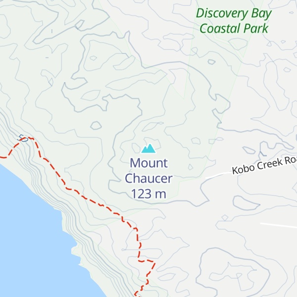 Map of Mount Chaucer