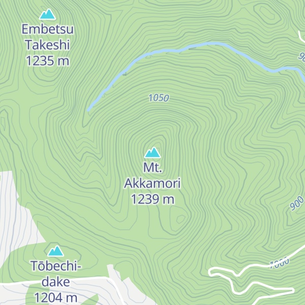 Map of Mt. Akkamori