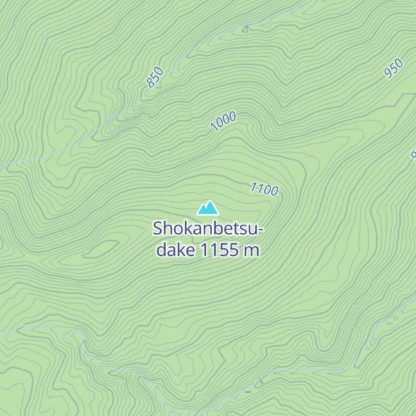 Map of Shokanbetsu-dake