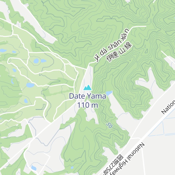 Map of Date Yama