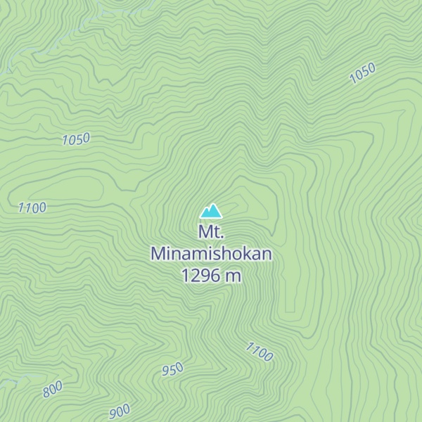 Map of Mt. Minamishokan