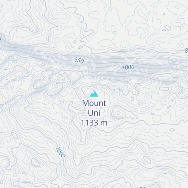 Map of Mount Uni