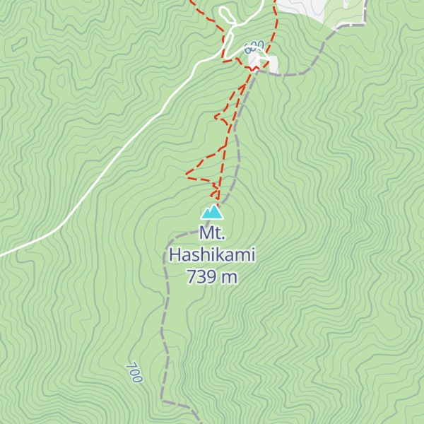 Map of Mt. Hashikami