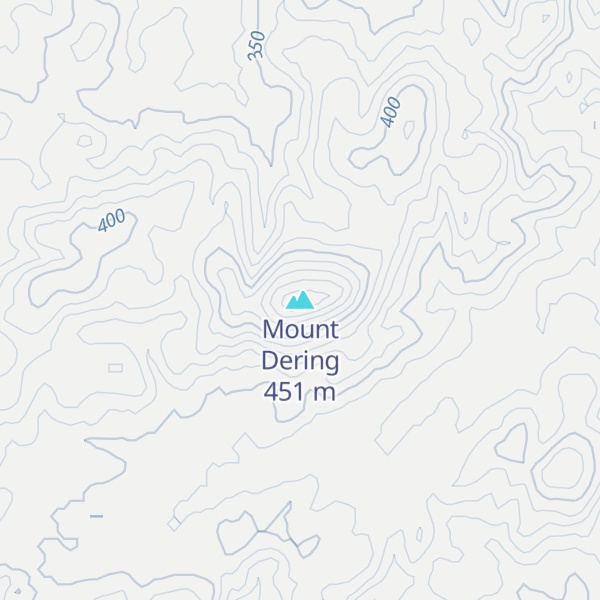 Map of Mount Dering