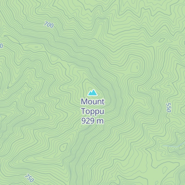 Map of Mount Toppu