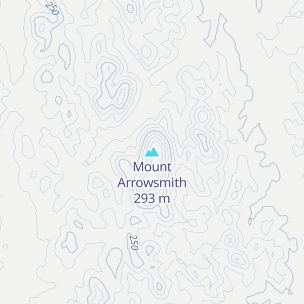 Map of Mount Arrowsmith