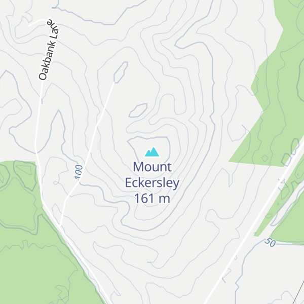 Map of Mount Eckersley