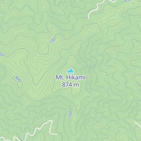 Map of Mt. Hikami