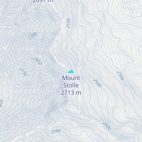 Map of Mount Stolle