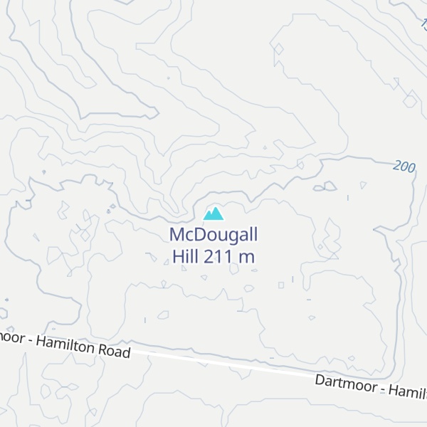 Map of McDougall Hill