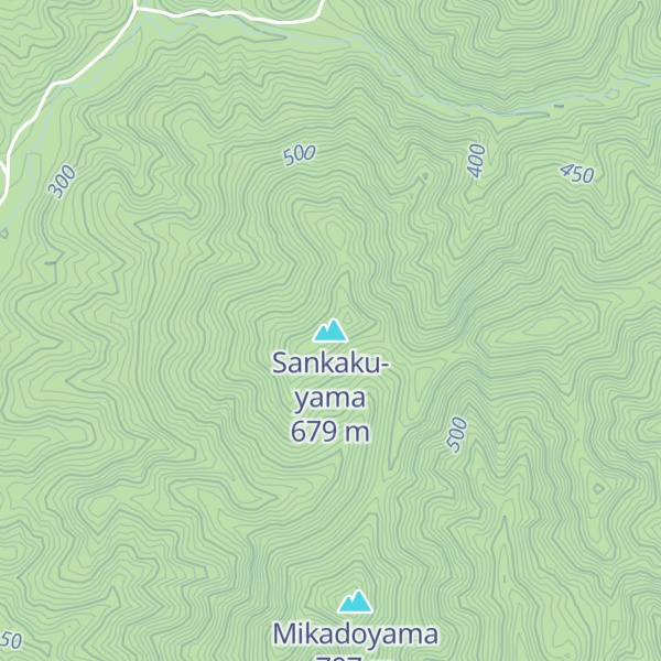 Map of Sankaku-yama