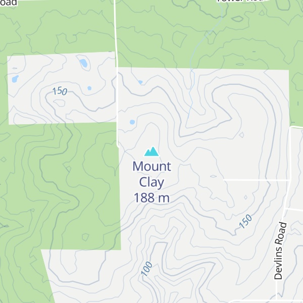 Map of Mount Clay