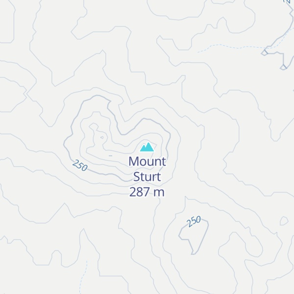 Map of Mount Sturt