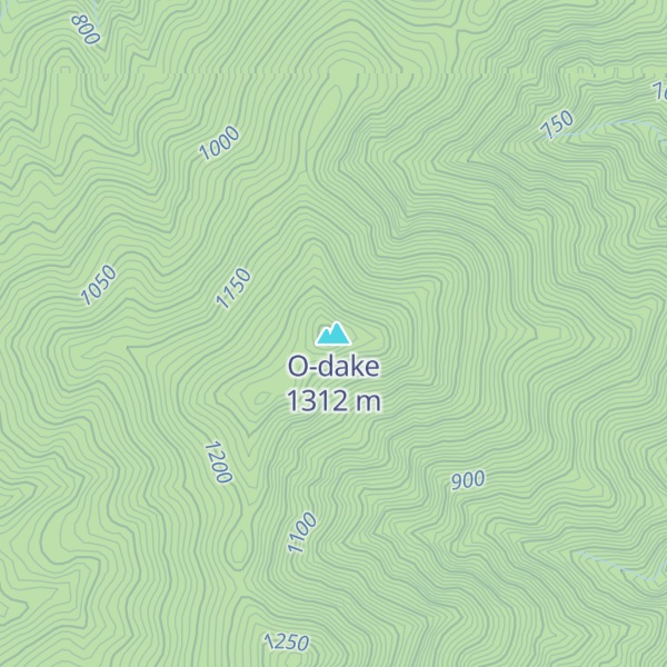 Map of O-dake