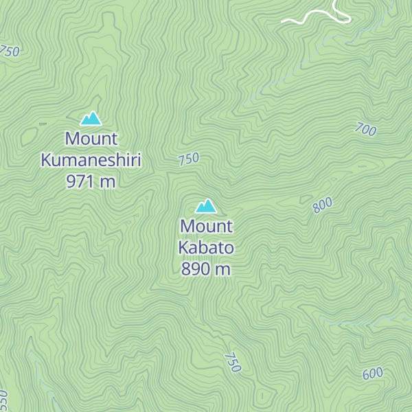 Map of Mount Kabato