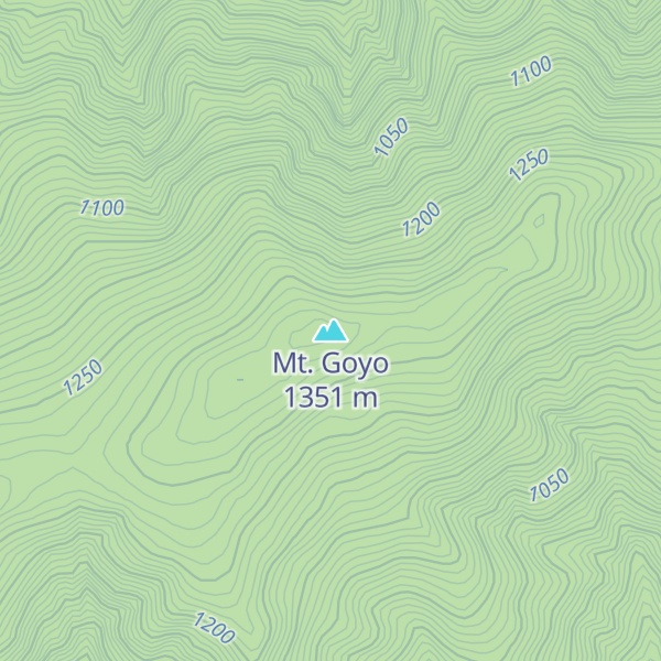 Map of Mt. Goyo