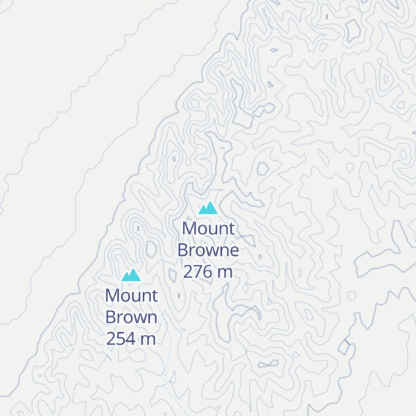 Map of Mount Browne