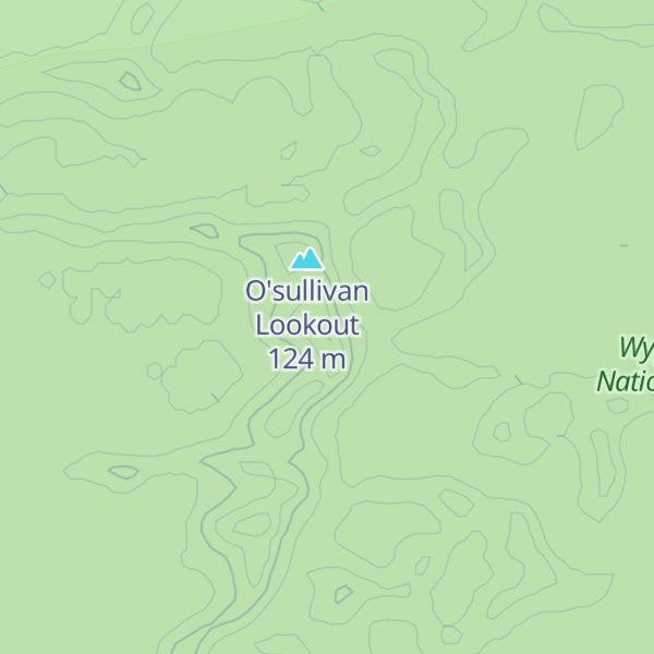 Map of O'sullivans Lookout