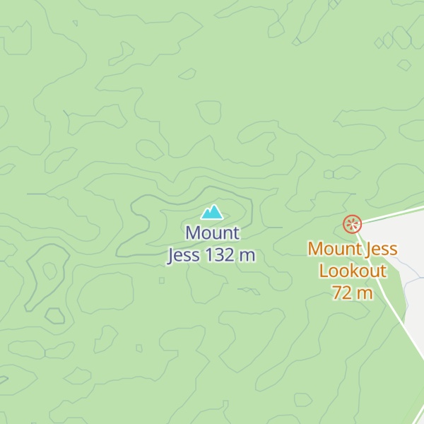 Map of Mount Jess
