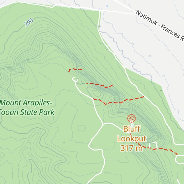 Map of Mount Arapiles