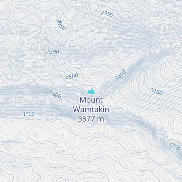 Map of Mount Wamtakin