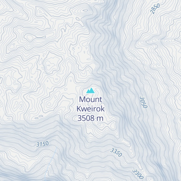 Map of Mount Kweirok