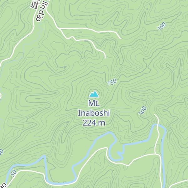 Map of Mt. Inaboshi
