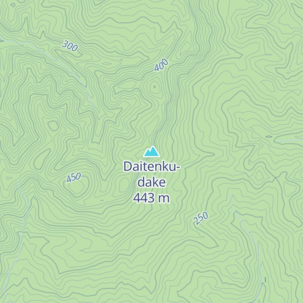 Map of Daitenku-dake