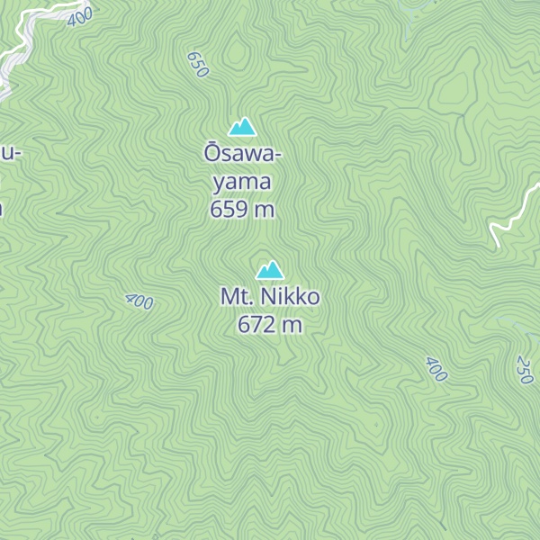 Map of Mt. Nikko