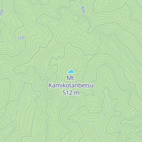 Map of Mt. Kamikotanbetsu
