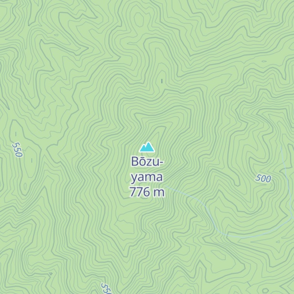 Map of Bōzu-yama