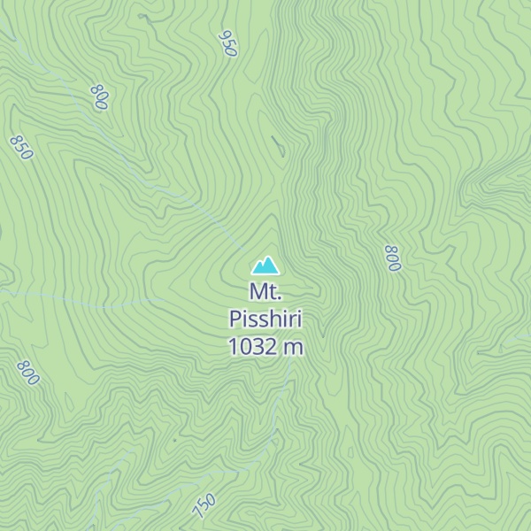 Map of Mt. Pisshiri